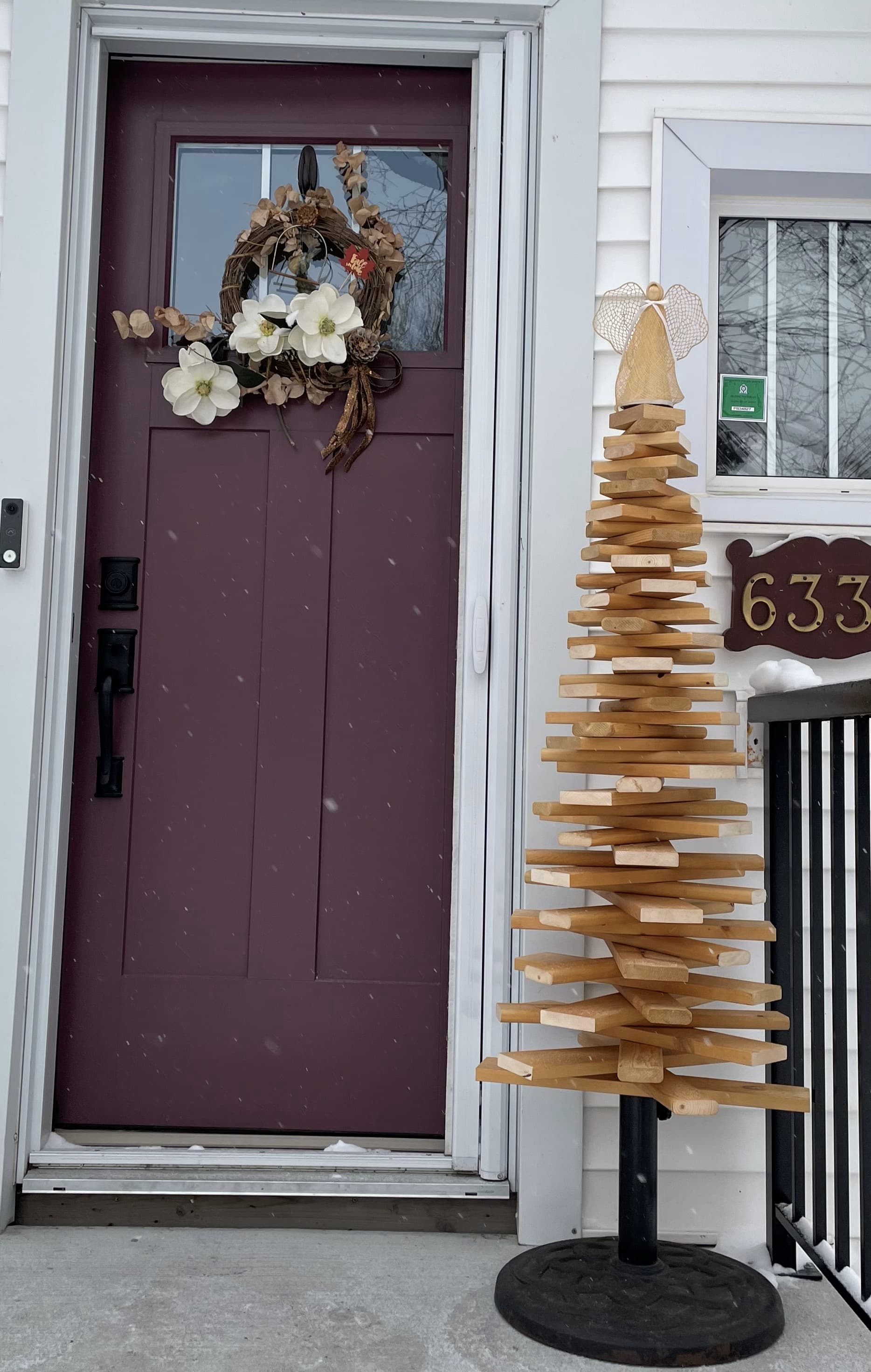 Wooden christmas tree